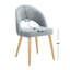 Chaise d'appoint rembourrée en velours Ambry-2029078213