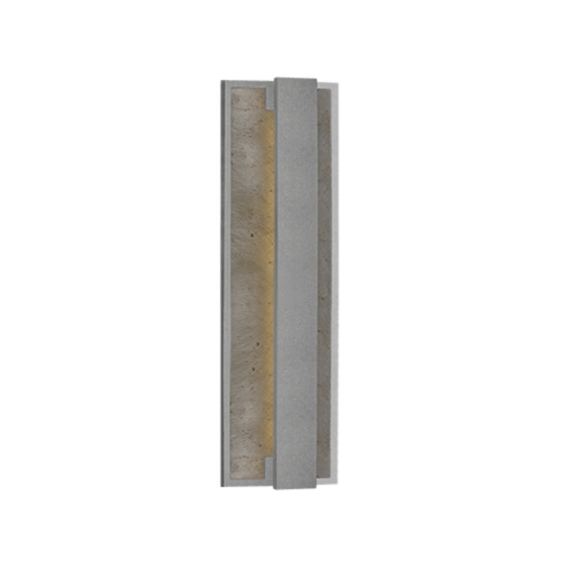 Caspian LED Wall Light, Gray, 18" H x 6" W x 3" D
