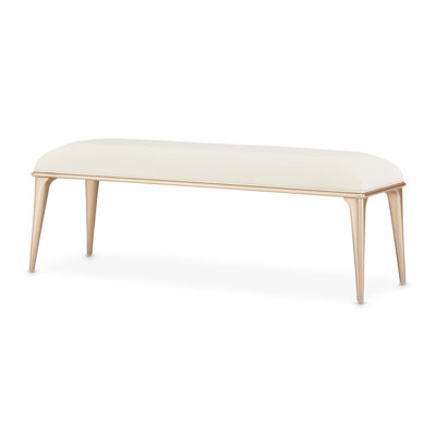 La Rachelle Accent Bench - Icicle/Champagne