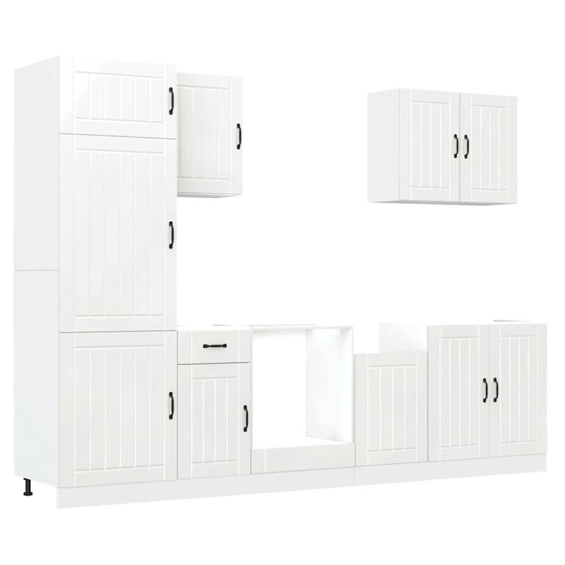 Kitchen Cabinet Set, White