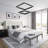 Delsen 2 - Light Dimmable LED Kitchen Island Square/Rectangle Chandelier
