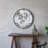 Iron Frame Vertical Round Mirror