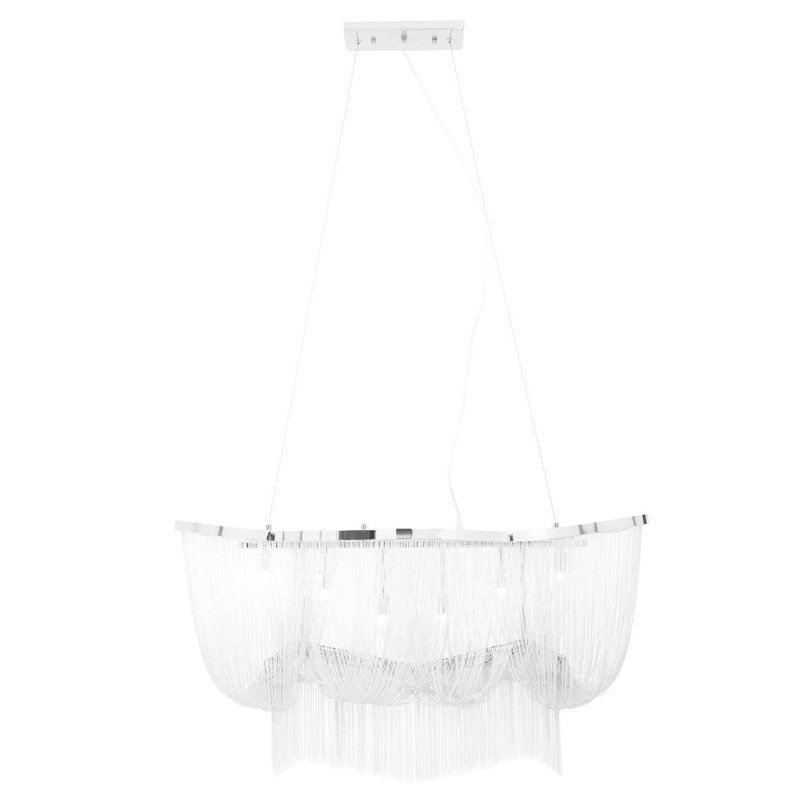 Crichton 6 - Light Silver Bowl Pendant
