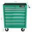 Chariot à outils 7 tiroirs avec roulettes et serrure, capacité de glissement de 15 kg, acier laminé à froid, thermolaqué, chariot de frein de 4 po à 2 po, verrouillable, caractéristique distincte de l'acier,-2058436321