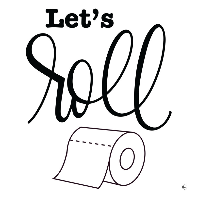 «Let's Roll» par Fearful Made Creations - impression, L 12 po x H 12 po, Oui, Black Single Picture Framed Paper