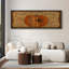 «Happy Thanksgiving Patchwork Pumpkin Rustic Folk Art», impression sur toile encadrée-133897436-133897434