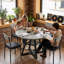 Ensemble de table ronde et quatre chaises-129473805