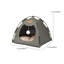 Maison de tente semi-fermée pour animaux 15,7 x 15,7 x 1,2 po imperméable pour petits chats, vert