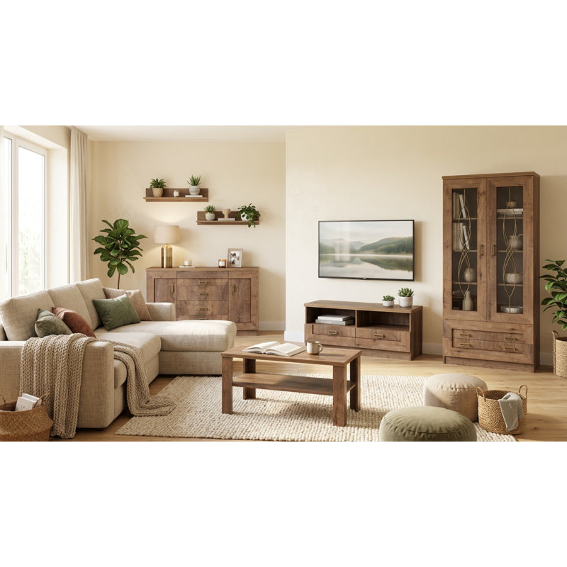Four Leg Coffee Table, 59cm H x 120cm L x 60cm W