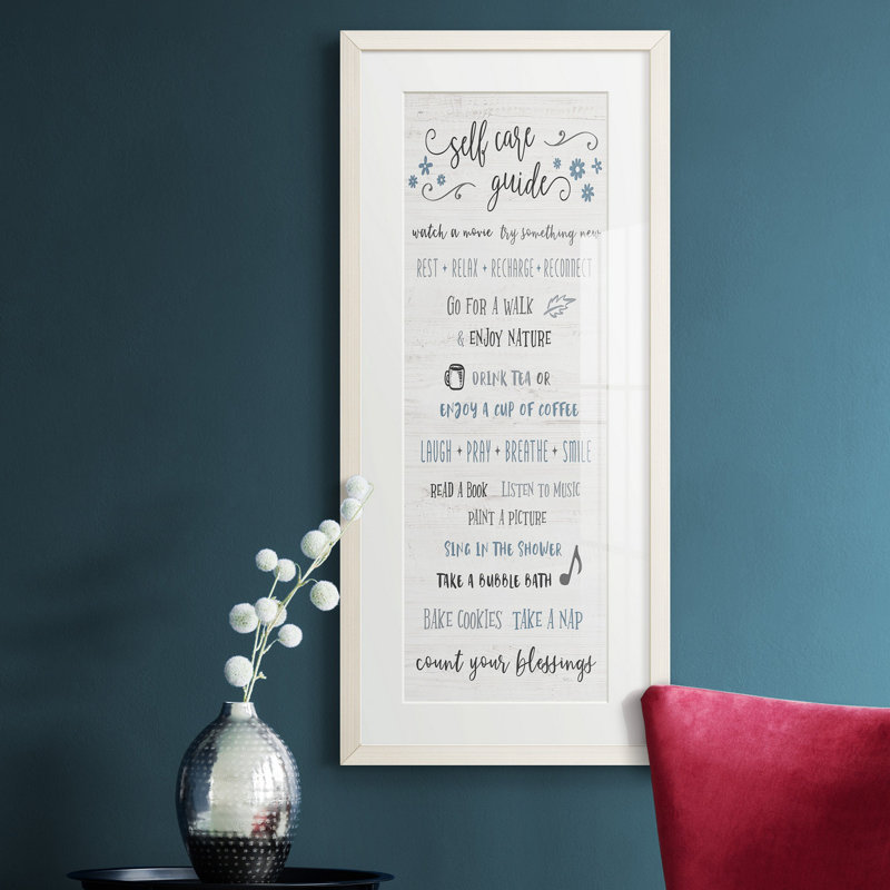 " Self Care Guide ", White