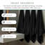Ensemble de débarbouillettes 50 pièces Willow - 100% coton peigné, qualité supérieure 630 g / m², noir, ultra doux et très absorbant (50 serviettes de toilette)-139745330-139745313