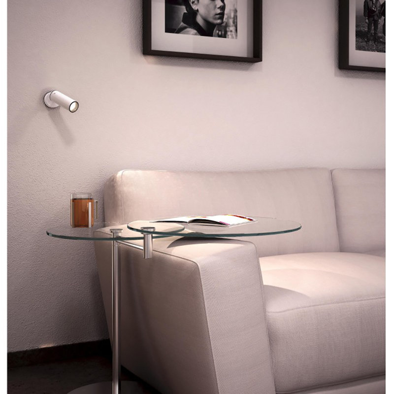 Tub 1-Light Flush Mount, Stainless Steel