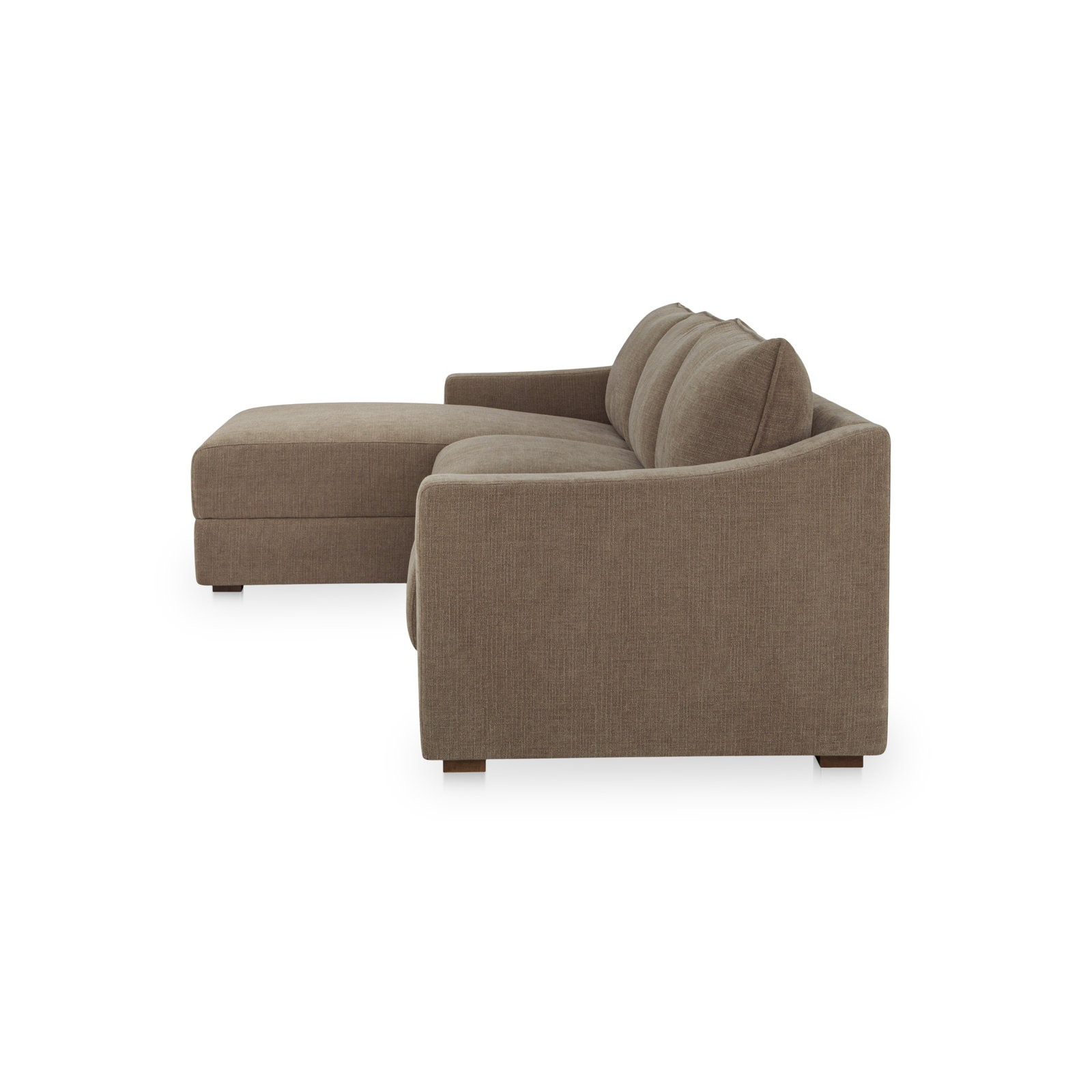 Gerardi Sectional Taupe, Left Hand Facing