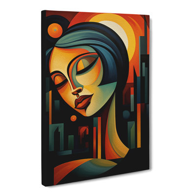 Art Sunset Cubism - Print on Canvas
