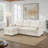 Jarita 86.5" Modern & Contemporary Sectional Sofa - Textured Fabric Sectional Sofa with Chaise with Hidden Storage and Durable & Comfortable Seating