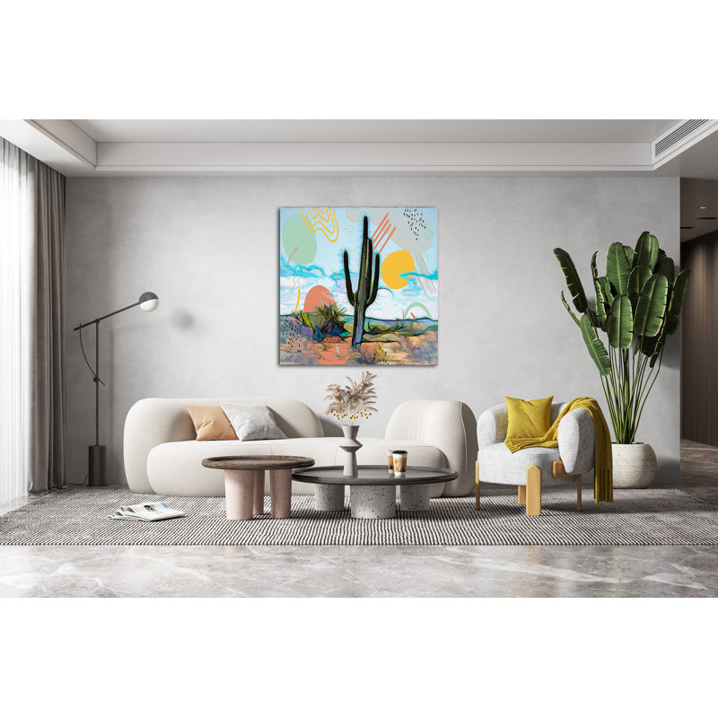 " Saguaro Sunshine ", 48" H x 48" W x 1.5" D