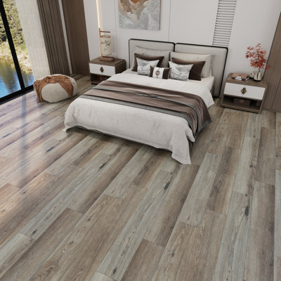 7 In. X 48 In. 20Mil 6Mm Waterproof SPC Rigid Core Luxury Vinyl Plank Flooring