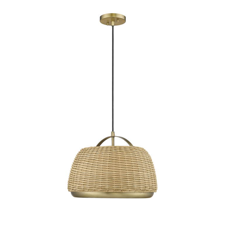 Luminaire suspendu unique et spectaculaire en bronze à 1 lumière Andrico