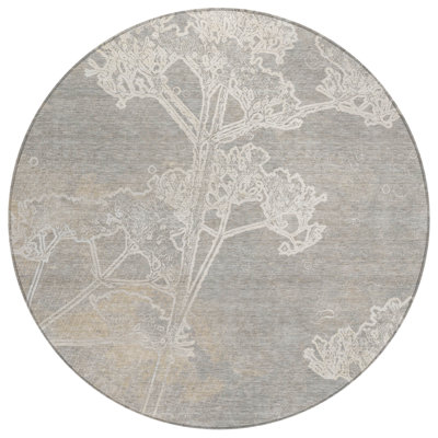 Machine Washable Indoor/Outdoor Layton ACN2239 Floral Rug