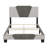 Tuscany Upholstered Geometric Linen Platform Bed Frame with Adjustable Height Headboard, Requires Box Spring- Boyd Sleep-904157149-844732193