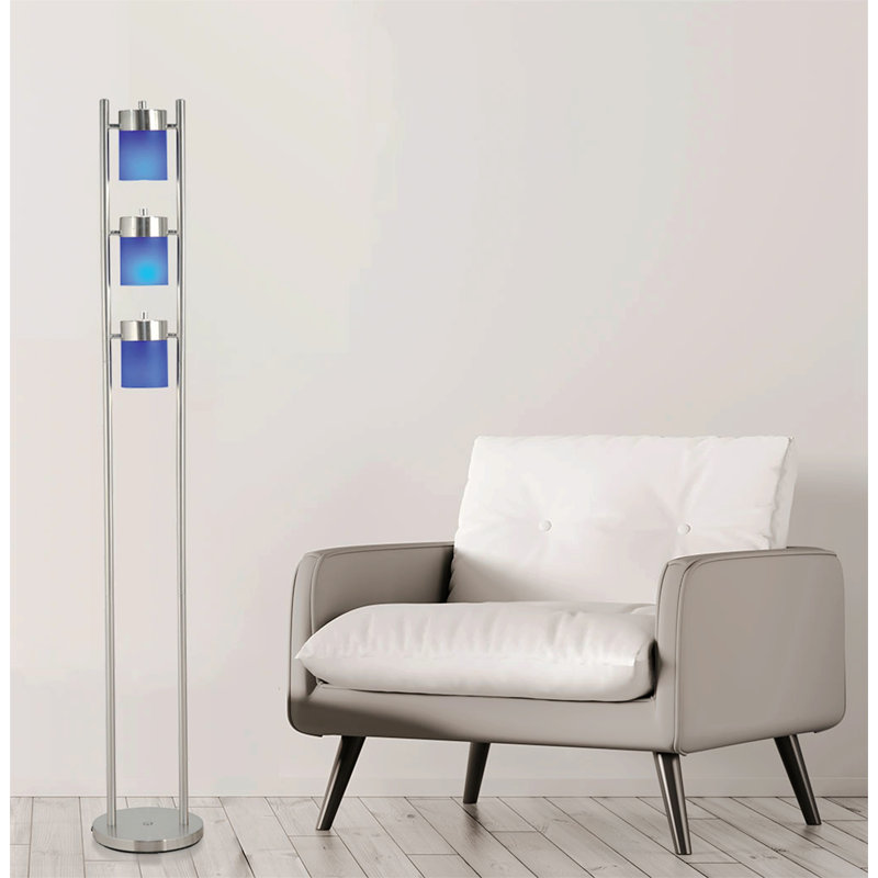 Elmet 65'' Novelty Floor Lamp, Blue