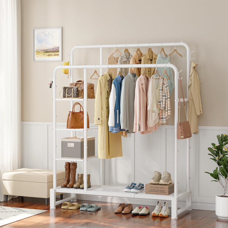 115cm Clothing Rack, White