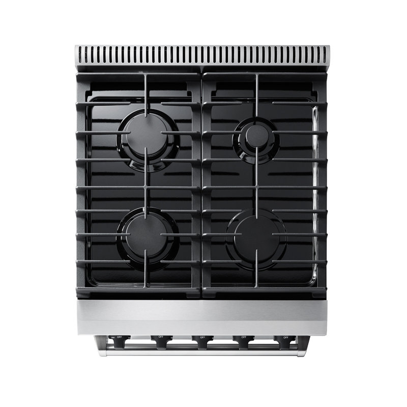 Thor Kitchen 24" 3.73 Cubic Feet Smart Natural Gas Free Standing Range with 4 Burners