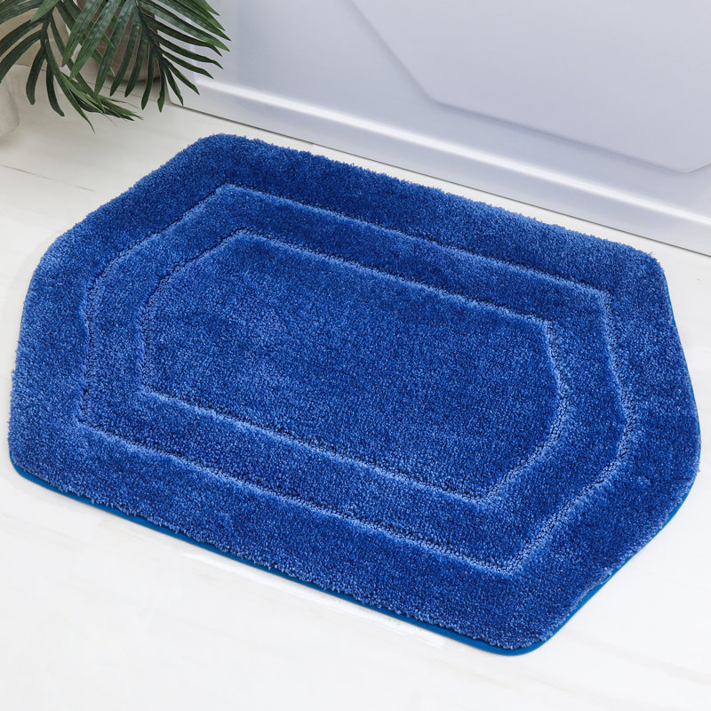 Non-Slip Bath Rug, Blue, 61cm W x 91.4cm L