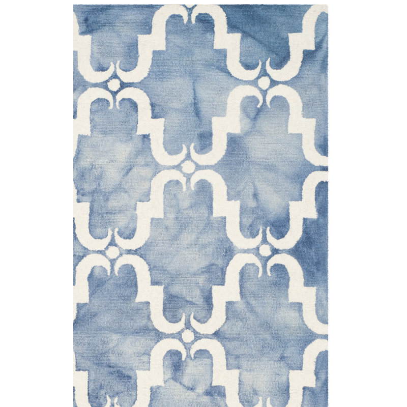 Barbagallo Hand Tufted Wool Geometric Rug, Rectangle 3' x 5'