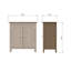 Palma 2 Door Compact Sideboard Buffet in Putty or Ivory White-1618255295