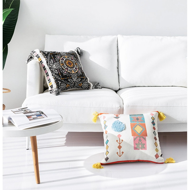 Cotton Blend Outdoor Throw Pillow, Pillow Cover Only - No Insert