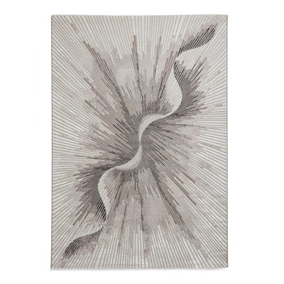 Chandran area rug Machine Woven Rectangle Silver