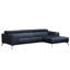 Blagovesta Genuine Semi-Aniline Leather Corner Sofa with Upholstered Frame-1093460942-1093460943