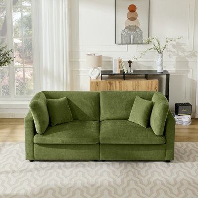 82.7” W Oversized Down-Filled 2-Seater Modular Sofa