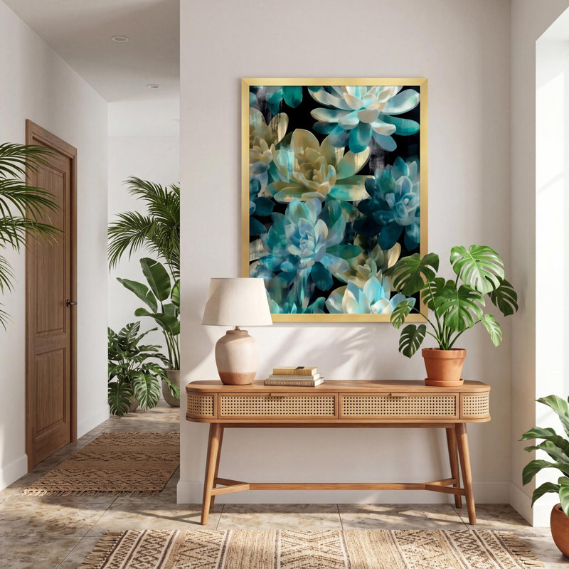 Succulent Essence, 22" H x 29" W
