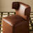 Sardinia Vegan Leather Dining Chair With Casters-101479844