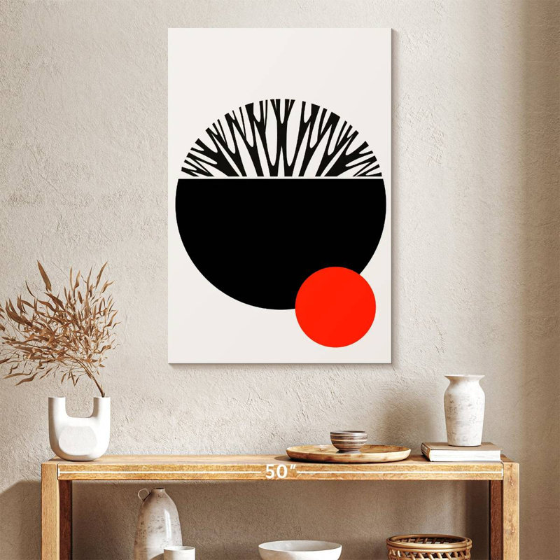 Avery Abstractika Red Black, 39" H x 26" W