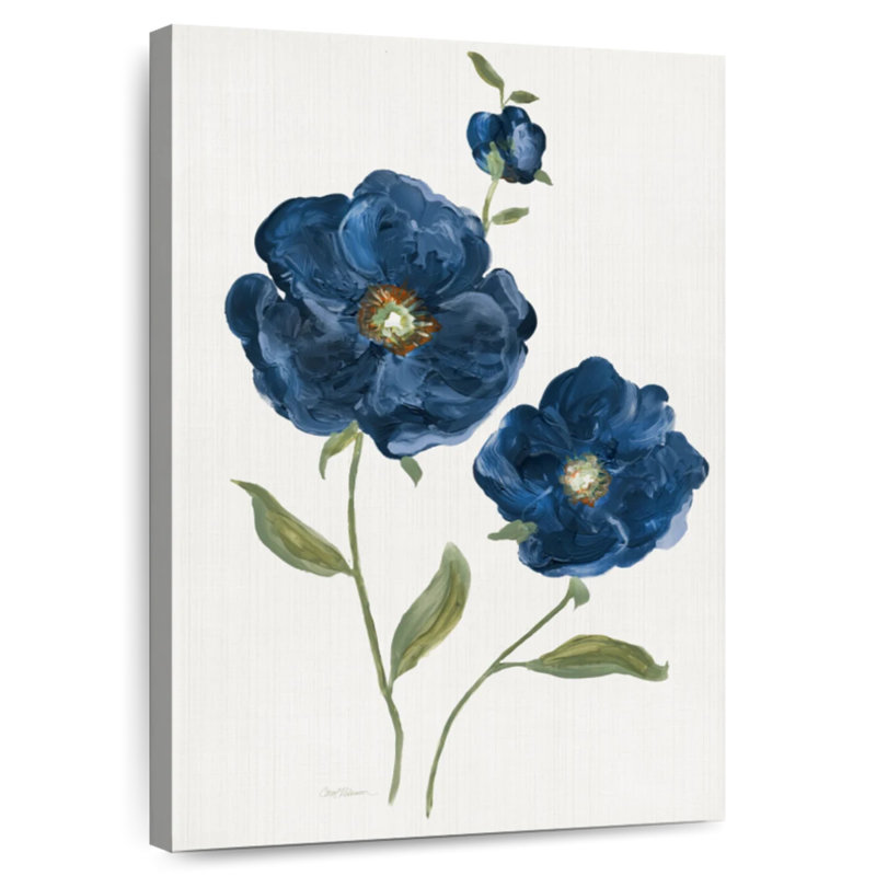 Harnek Pretty Blue Poppies, 51" H x 34" W