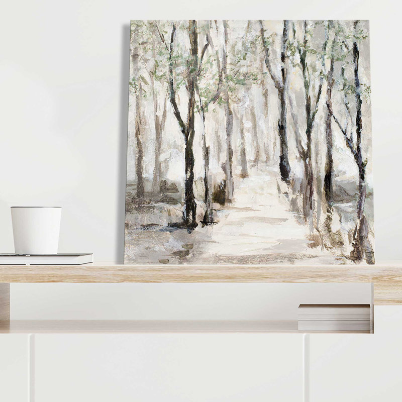 "Stroll Through The Woods (Square)" par Lanie Loreth, reproduction sur toile, L 28 po x l 28 po