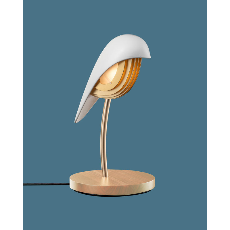 Desk Lamp BIRD Ivory White, White