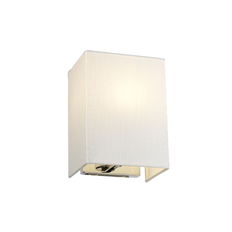 Zanders Flush Mounted Sconce, 23cm H x 38cm W x 12.8cm D, Polished Chrome