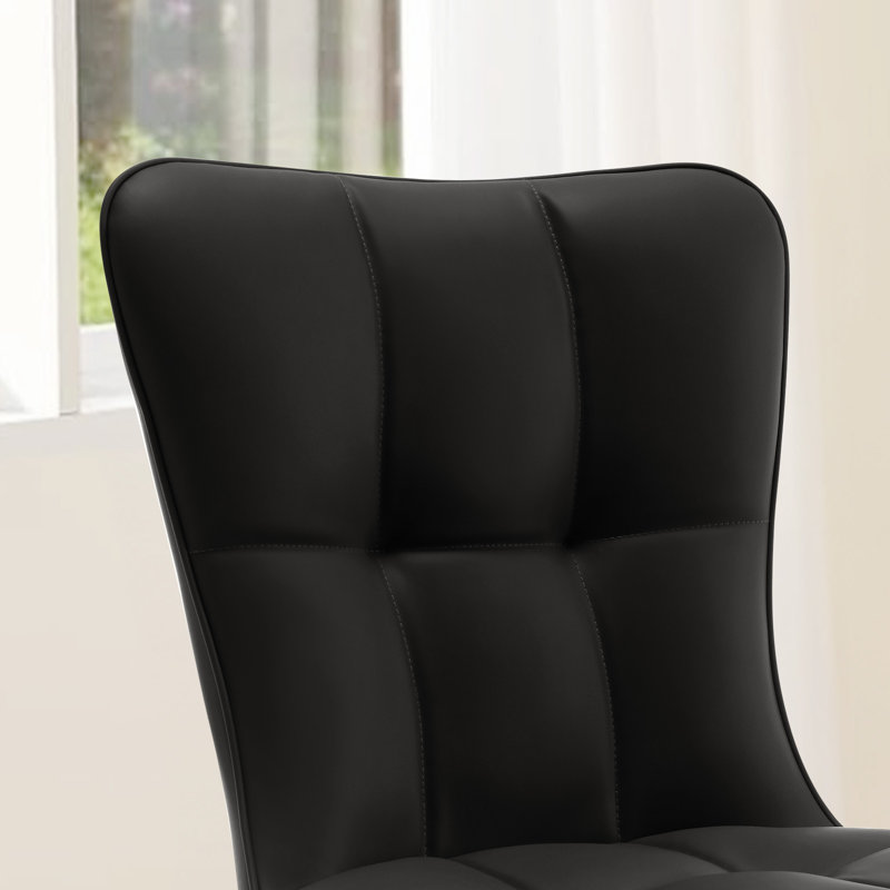 Chaise d'appoint 35,8 po H, Noir