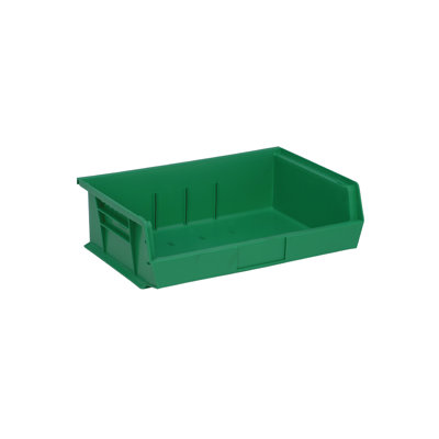 QUS245GN Ultra Stack & Hang Heavy Duty Part Organizer Green Bins 11" L x 17" W x 5" H 6 Pack