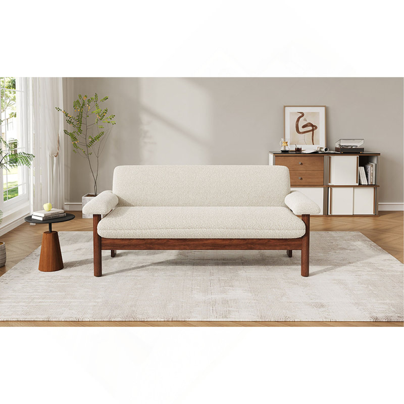 Canapé 2 places avec causeuse Modern, Beige