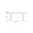 Retro Black Rectangular Solid Wood Dining Table-305463089