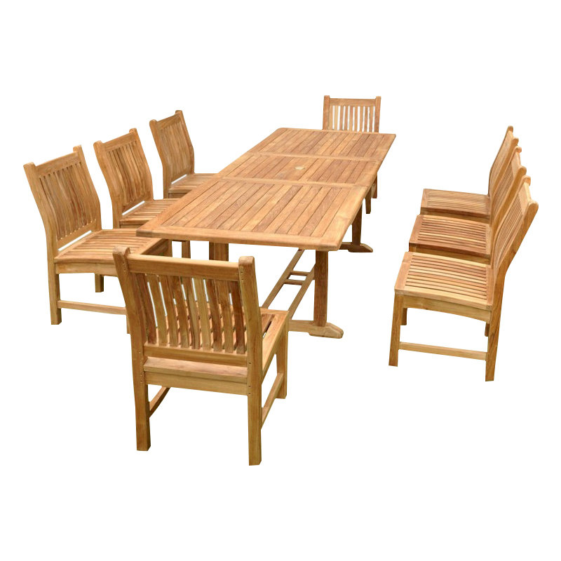 Bahama Outdoor 9 - Piece Teak Dining Set