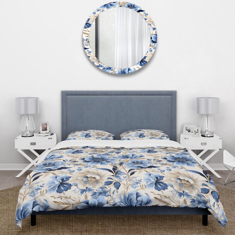 Ensemble de housse de couette Coastal Retreat Ii Boho, Housse de couette pour très grand lit et 2 très