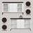 Elegant White And Brown Finish Server With Drawer And Tempered Glass Accents, Perfect For Dining And Living Spaces.