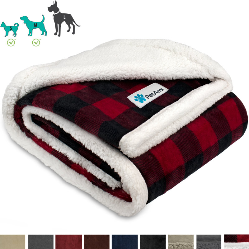 Checkered Outdoor Pet Blanket, 50" x 40"