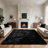 Soft Black Shag Area Rug-363783215-344498116